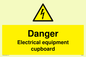 WE5842: Danger Electrical equipment cupboard