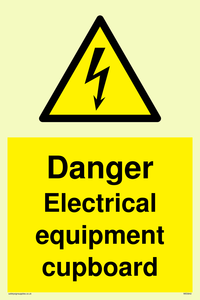 WE5842: Danger Electrical equipment cupboard