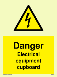 WE5842: Danger Electrical equipment cupboard