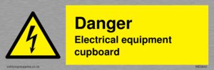 WE5842: Danger Electrical equipment cupboard