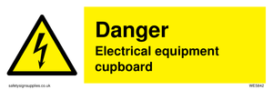 WE5842: Danger Electrical equipment cupboard