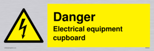 WE5842: Danger Electrical equipment cupboard