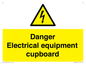 WE5842: Danger Electrical equipment cupboard