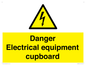 WE5842: Danger Electrical equipment cupboard