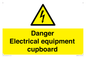 WE5842: Danger Electrical equipment cupboard