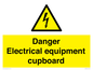 WE5842: Danger Electrical equipment cupboard