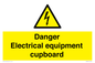 WE5842: Danger Electrical equipment cupboard