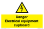 WE5842: Danger Electrical equipment cupboard