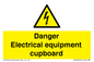 WE5842: Danger Electrical equipment cupboard