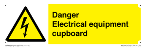 WE5842: Danger Electrical equipment cupboard
