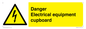 WE5842: Danger Electrical equipment cupboard