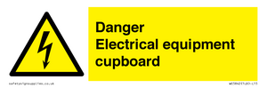 WE5842: Danger Electrical equipment cupboard