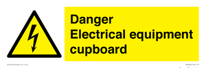 WE5842: Danger Electrical equipment cupboard