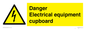 WE5842: Danger Electrical equipment cupboard