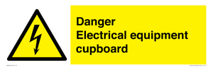 WE5842: Danger Electrical equipment cupboard