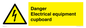 WE5842: Danger Electrical equipment cupboard