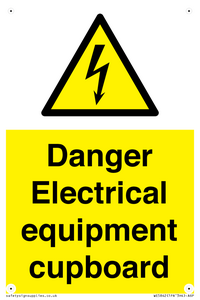 WE5842: Danger Electrical equipment cupboard