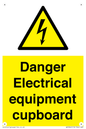 WE5842: Danger Electrical equipment cupboard