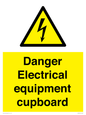 WE5842: Danger Electrical equipment cupboard