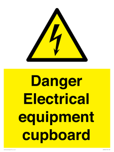 WE5842: Danger Electrical equipment cupboard