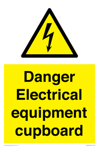 WE5842: Danger Electrical equipment cupboard