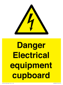 WE5842: Danger Electrical equipment cupboard