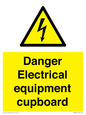 WE5842: Danger Electrical equipment cupboard