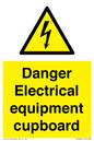 WE5842: Danger Electrical equipment cupboard