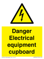 WE5842: Danger Electrical equipment cupboard