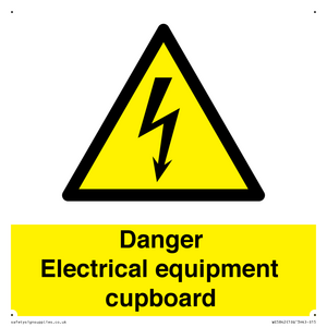 WE5842: Danger Electrical equipment cupboard