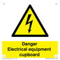 WE5842: Danger Electrical equipment cupboard