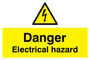 WE67: Danger Electrical Hazard