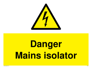 WE69: Danger Mains Isolator