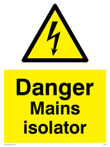 WE69: Danger Mains Isolator