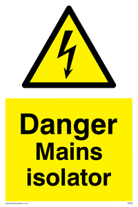 WE69: Danger Mains Isolator