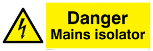 WE69: Danger Mains Isolator