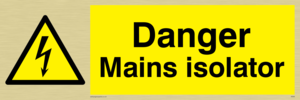 WE69: Danger Mains Isolator