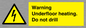 WE7034: Warning Underfloor heating. Do not drill