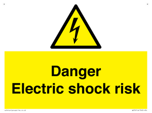 WE72: danger electric shock risk
