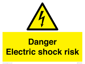 WE72: danger electric shock risk