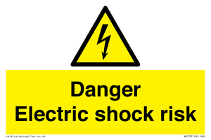 WE72: danger electric shock risk