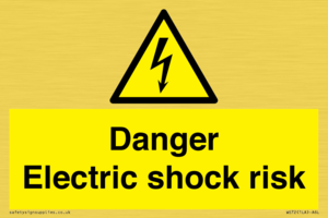 WE72: danger electric shock risk