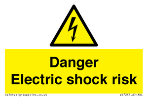 WE72: danger electric shock risk