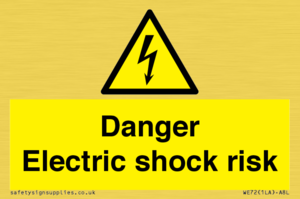 WE72: danger electric shock risk