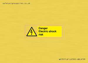 WE72: danger electric shock risk