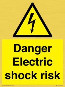 WE72: danger electric shock risk