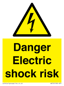 WE72: danger electric shock risk