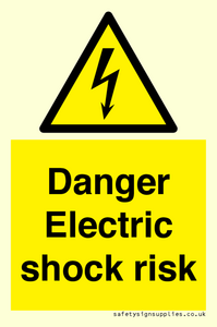 WE72: danger electric shock risk