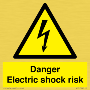WE72: danger electric shock risk