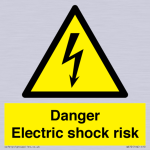 WE72: danger electric shock risk